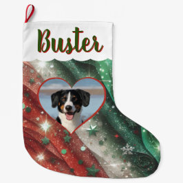 Grande Meia de Natal com Qualquer Foto, Pessoa ou Pet