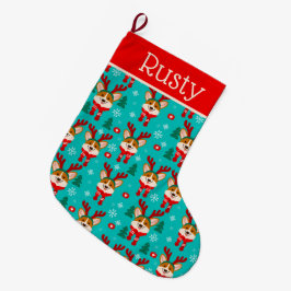Grande Meia de Natal do Corgi Cachorro