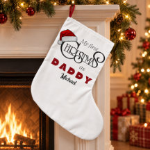 Meia de Natal do Primeiro Natal Personalizado como