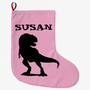 GRANDE MEIA DE NATAL PERSONALIZADA DE DINOSSAURO