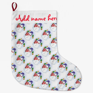 Grande Meia de Natal Personalizada/Neveiros