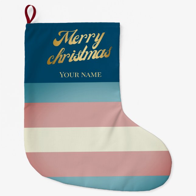 Grande Meia de Natal transgênero personalizada com a band (Frente)