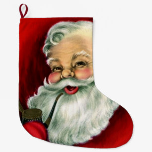 Grande Meia do Natal da tubulação de fumo do papai noel