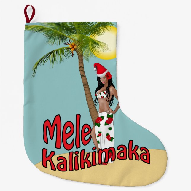 Grande Meia do Natal do Pin-acima Mele Kalikimaka de (Frente)
