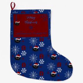 Grande Meia Personalizada de Natal com Aranha Fofa