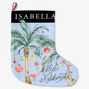 Grande Mele Kalikimaka Meia de Natal Personalizada