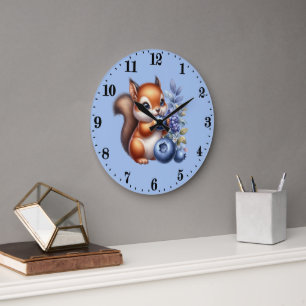 Grande Morango doce amante esquilo Relógio