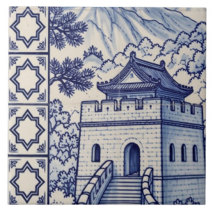 Grande Mural de Azulejo da Grande Muralha, Azulejo
