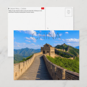 Grande Muralha da China, Cartão Postal de Viagem d