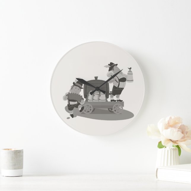 Grande músico bávaro divertido convida para o relógio Okt (Lar)