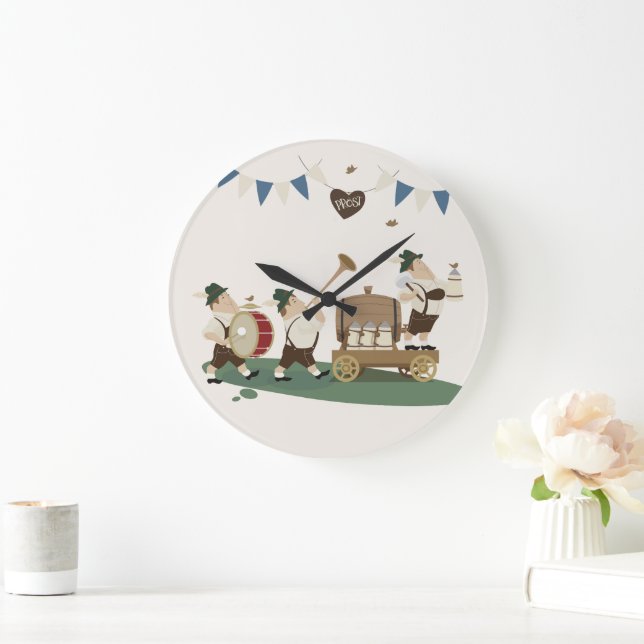 Grande músico bávaro divertido convida para o relógio Okt (Lar)