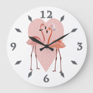 Grande na moda de Flamingo cor-de-rosa ama relógio grand