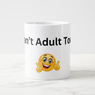 Grande Não posso adultar hoje caneca de café engraçada pa