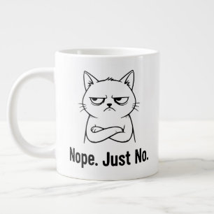Grande Não, Só Não Gato – Caneca de Café Divertida para A