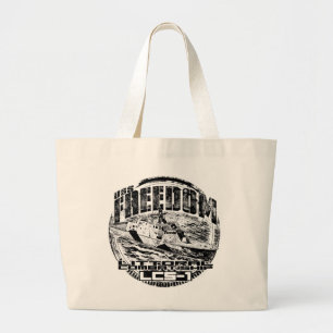 Grande Navio de combate Litoral Freedom Jumbo Bolsa Tote 