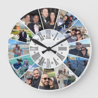 Grande O melhor relógio personalizado de parede de fotos