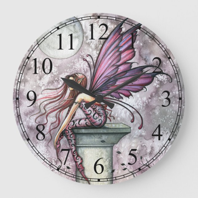 Grande O Relógio de Arte Fairy Fantasy (Frente)