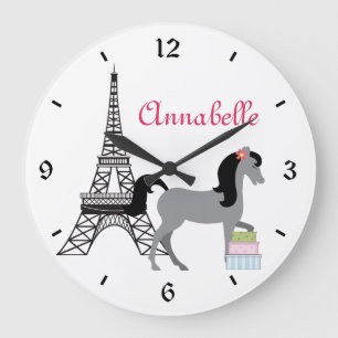 Grande O Relógio de Cavalo de Paris dos Pôneis Bonito