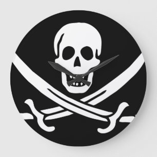 Grande O relógio de Paul McGehee "Calico Jack's Pirate F