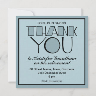 Grande Obrigado, Convite Azul De Reforma