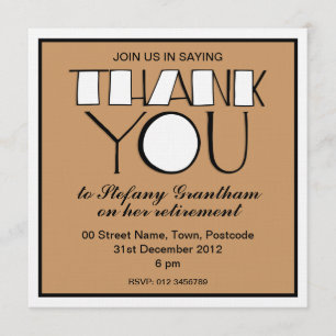 Grande Obrigado pelo convite para aposentadoria br