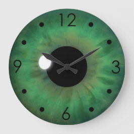 Grande Olho Verde Iris Eyeball Personalizado Relógio Gran
