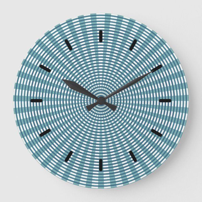Grande Padrão de Tecelagem Circular Radial - Relógio Redo (Frente)