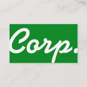 Grande pia batismal, cartão de visita verde fáci