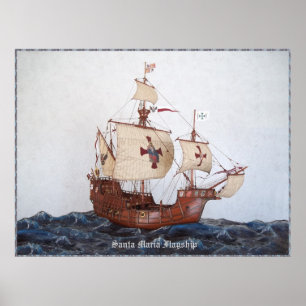 Grande poster da capitânia de Santa Maria