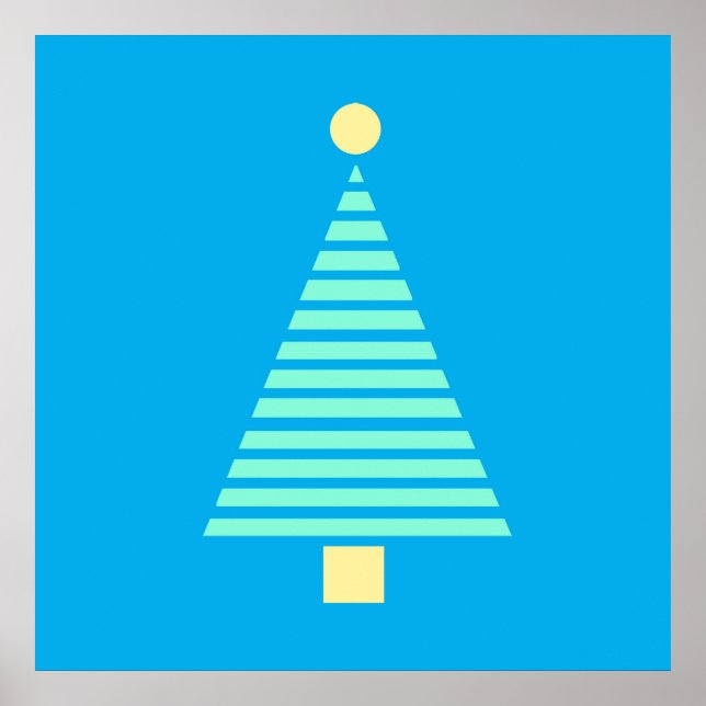 Grande poster de árvore de Natal (Frente)