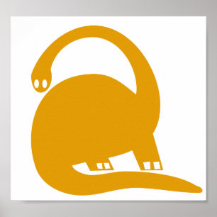 Grande Poster de Berçário de Dinossauro