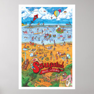 Grande poster de Saugatuck (dia)