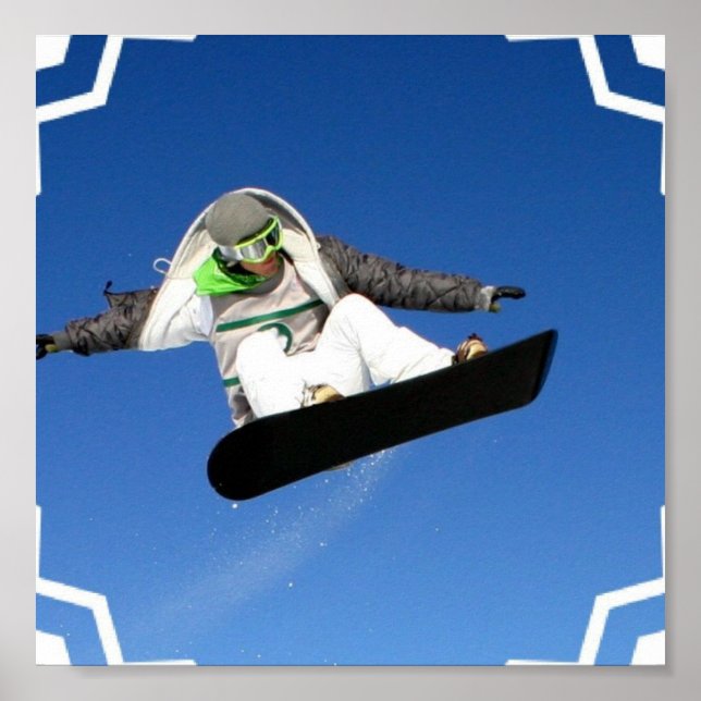 Grande Poster de Snowboard (Frente)