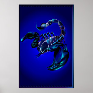 Grande poster do escorpião preto