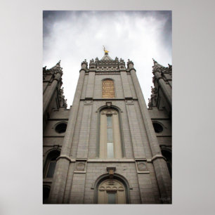 grande pôster do Templo LDS Salt Lake City, UT