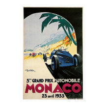 Grande Prêmio de Mônaco de 1933, Poster Viagens vi