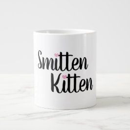 Grande Presente Caneca de Café Smitten Kitten Fofa Dia do