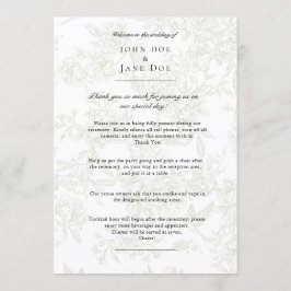 Grande Programa de Casamento Floral Verde
