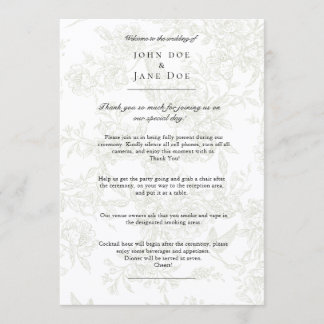 Grande Programa de Casamento Floral Verde