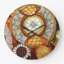 Relógio Acrílico Redondo de Máquina do Tempo