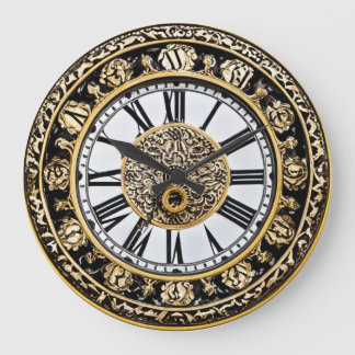 Grande Relógio Anticorado do ornamentado