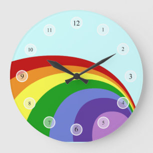Grande Relógio Arco-Íris Retroativo