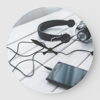 Grande Relógio Artístico Minimalista