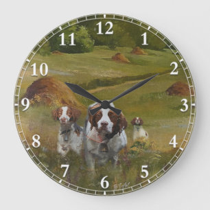 Grande Relógio Brittany Spaniel