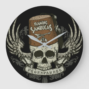 Grande Relógio Com Distância Do Crânio Do Arrancador