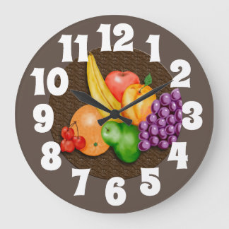 Grande Relógio com fruta