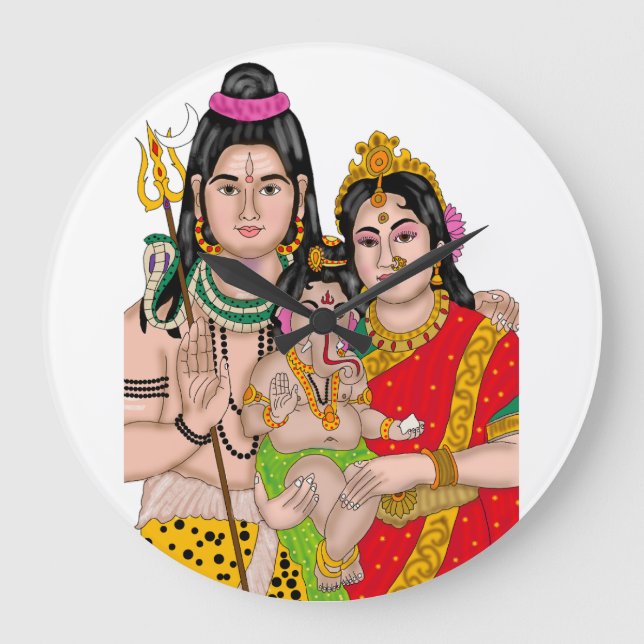 Grande Relógio da Família de Shiva (Frente)
