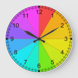 Grande Relógio das rodas e do tempo de ensino das cores