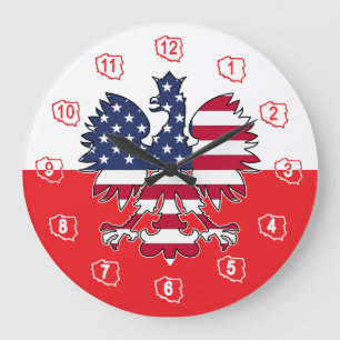 Grande Relógio de Águia Polonês Americano
