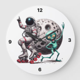 Grande Relógio de Alienígena dançante